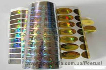 Тиснение дифракционной фольгой