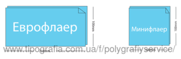 Флаер 1000 штук (Евро) (99х210м)
