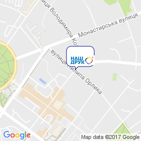 Наш друк на мапі