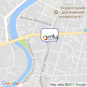 Ardy на мапі Ardy на мапі