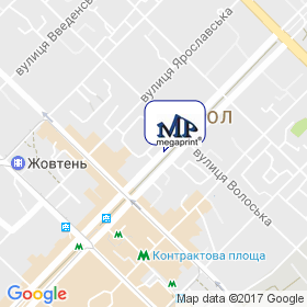 Мегапринт на карте