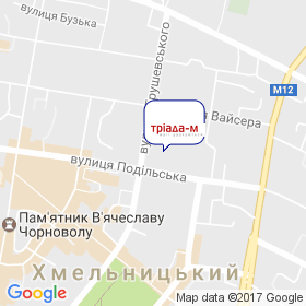 Триада-М на мапі Триада-М на мапі