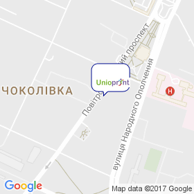 Юніопрінт на мапі Юніопрінт на мапі