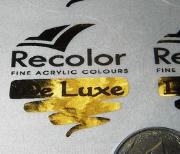 Печать золотом на оракале. &mdash; НьюПІ